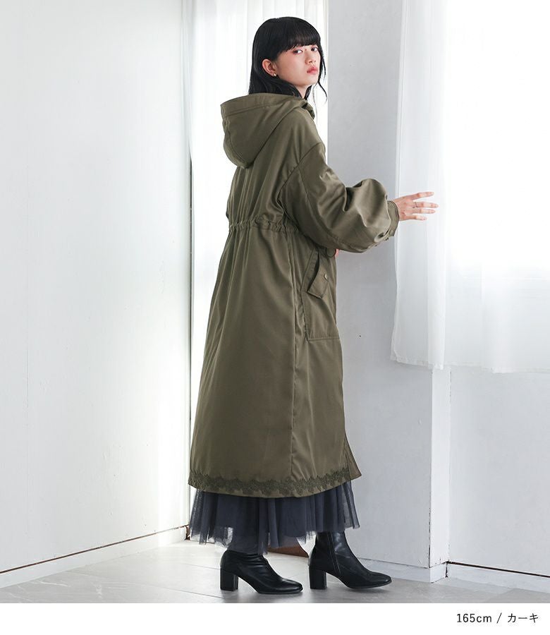 somari imaginationレースモチーフモッズコート』