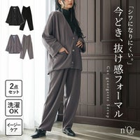 nOrLABEL(ノアールレーベル)カットジョーゼットドルマンジャケット＆テーパードパンツセットアップ