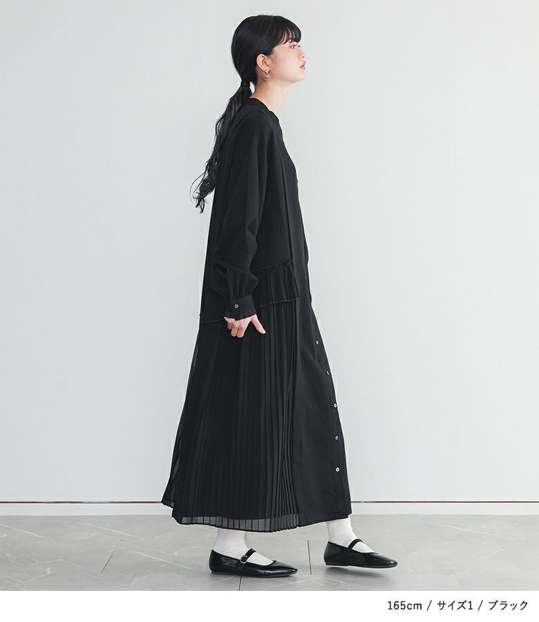 somari imaginationプリーツレイヤードワンピース』