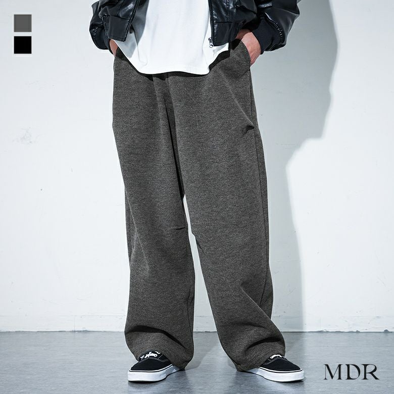 MDR(エムディアール)マイクロチェックバレルレッグパンツ