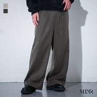 MDR(エムディアール)ストライプワイドスラックス
