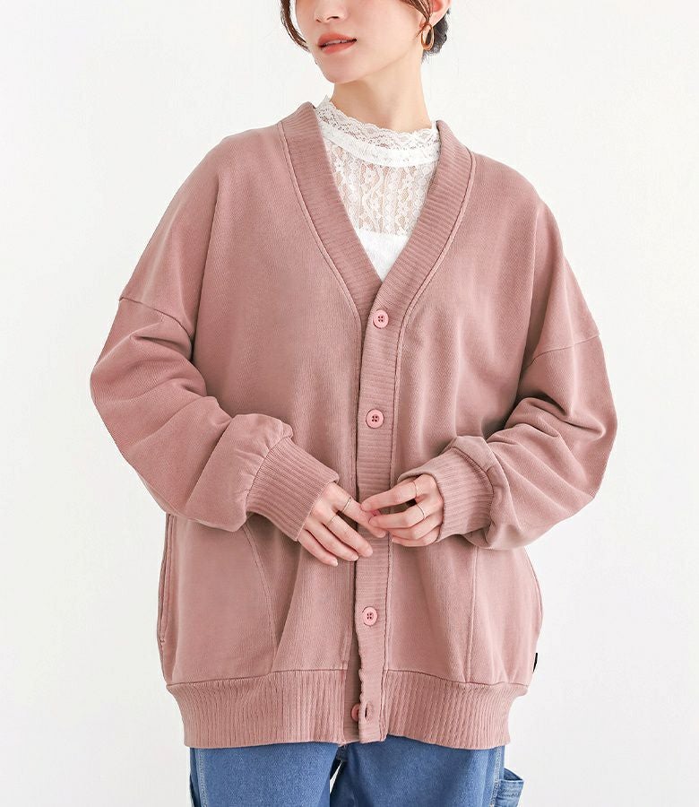 裏毛スウェットカーディガン』