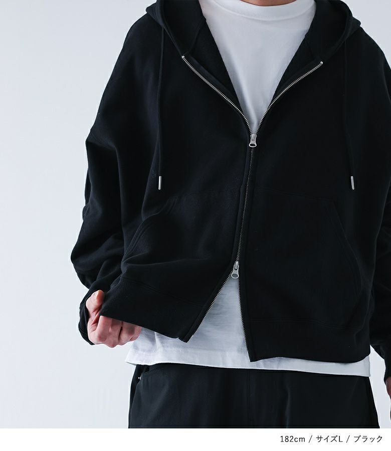 MDR袖シャーリングZIPパーカー』