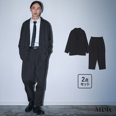 MDR(エムディアール)ストライプルーズフィットセットアップ