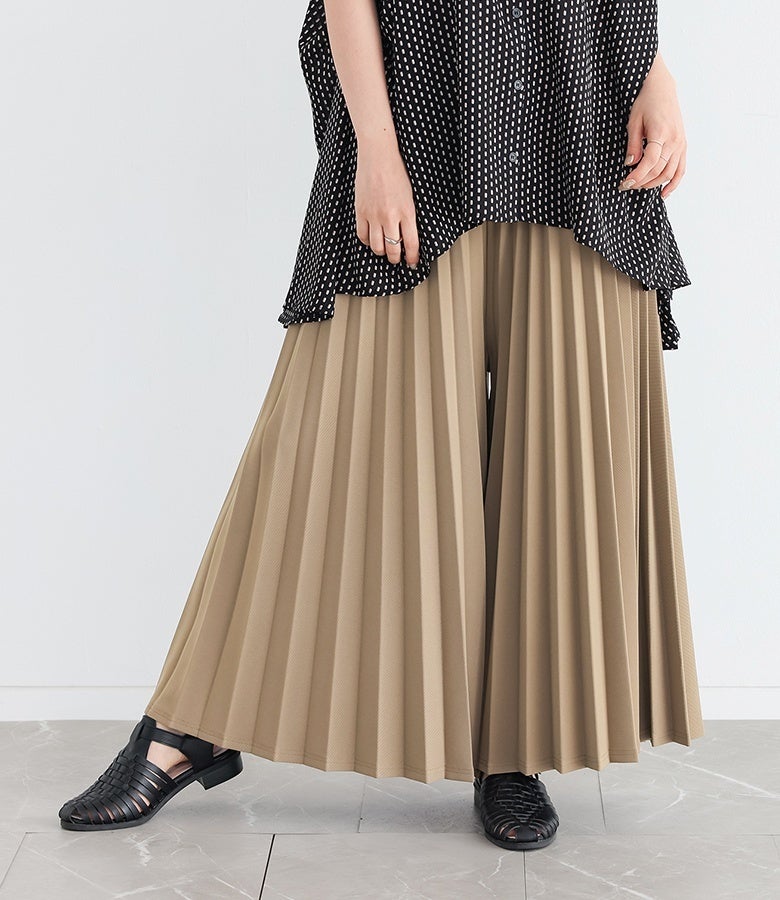 あ　パンテオン4つ アコーディオンプリーツパンツ』