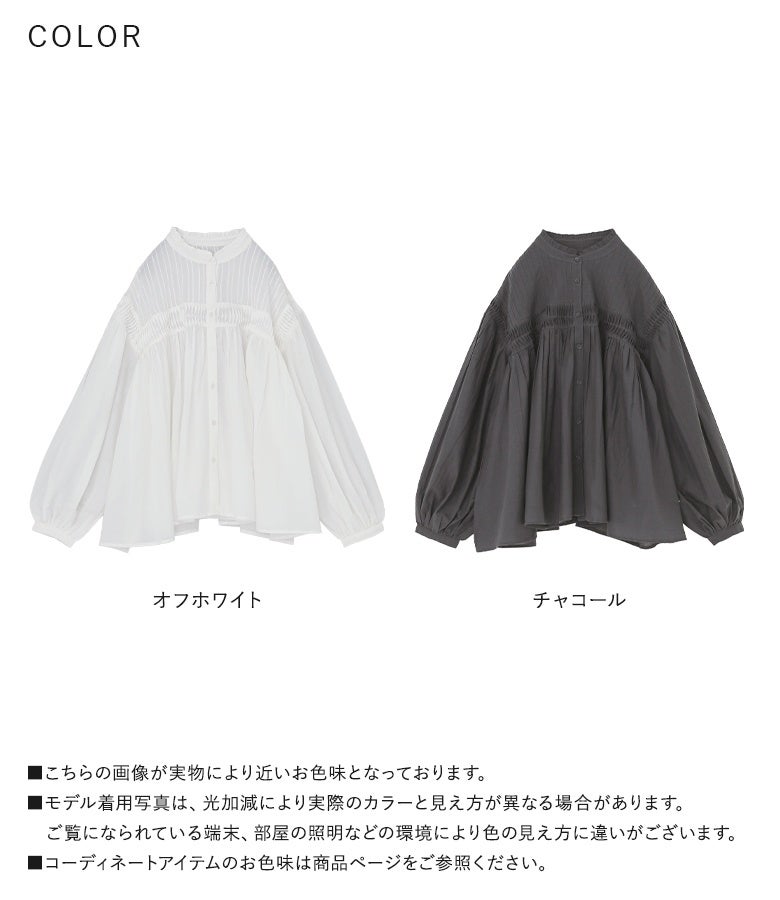 ピンタックブラウス』