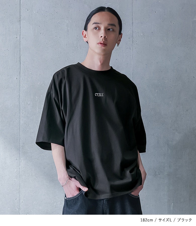 MDRフラワードローイングオーバーサイズ半袖Tシャツ』