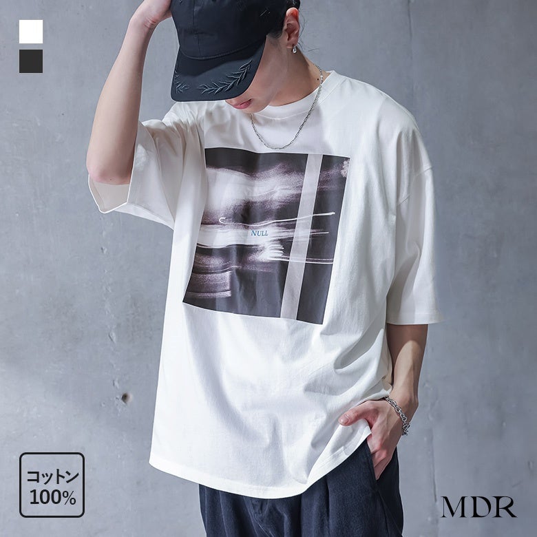 MDR(エムディアール)マルチグラフィック柄オーバーサイズ半袖Tシャツ