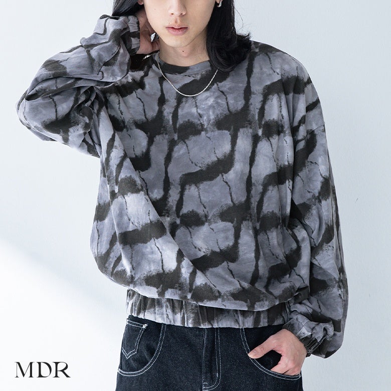 MDR(エムディアール)総柄バルーンプルオーバー