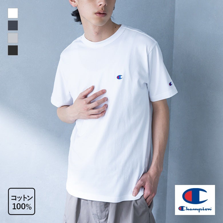 Champion(チャンピオン)ワンポイントロゴ半袖Tシャツ