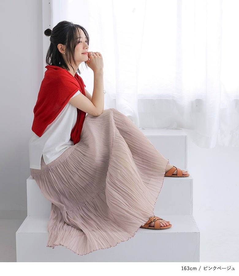 andrea&co. ギャザーティアードスカート n'OrLABELギャザーティアードスカート』
