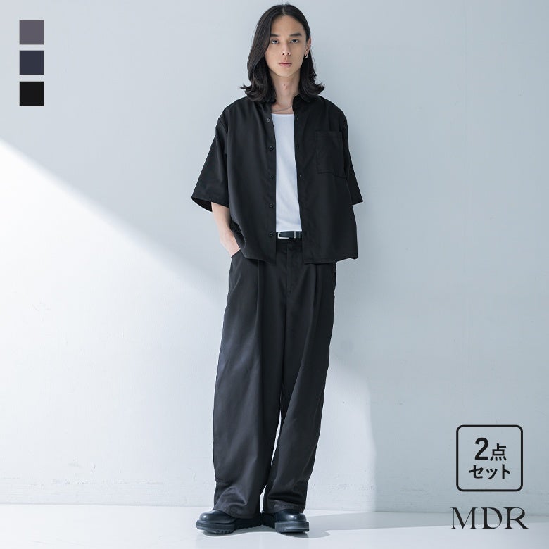 MDR(エムディアール)レギュラーカラーシャツセットアップ